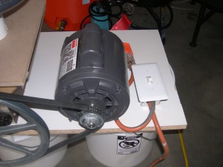 Dayton 1/2HP 1725 RPM.  Wired single phase 115V