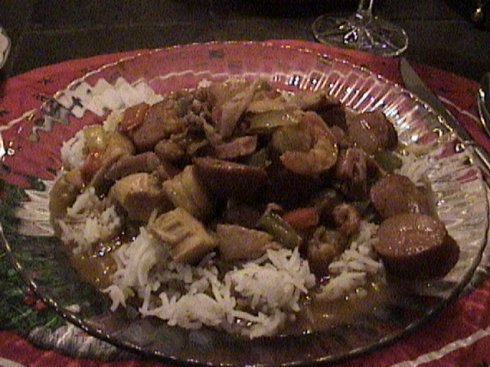 Gumbo Served over Rice