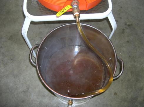 Collecting sweet wort
