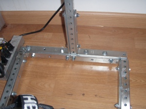 Base Bolted together with Corner Braces
